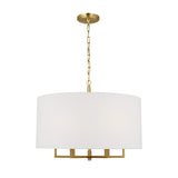 Andrew 6 Light Pendant 25", Modern Brass