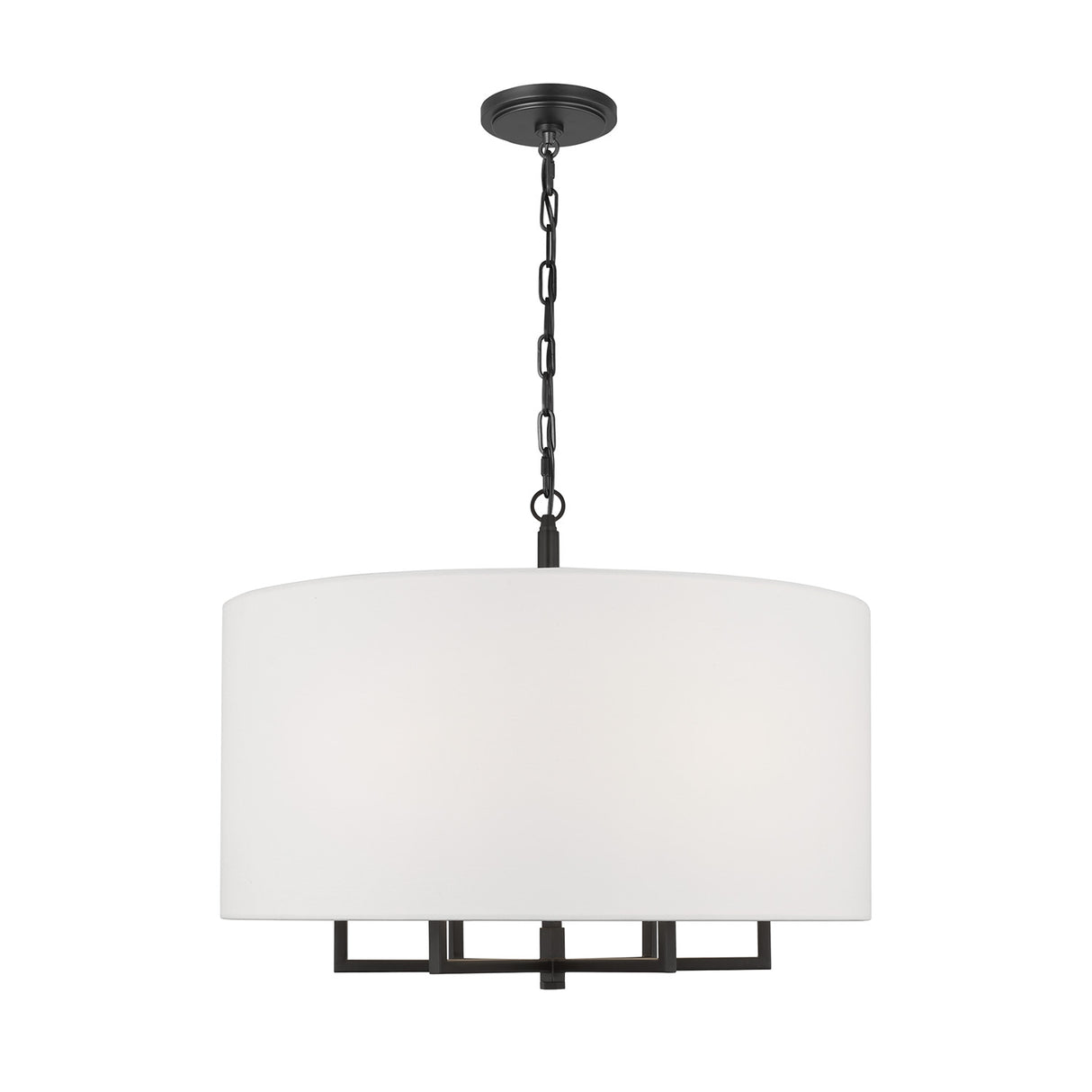 Andrew 6 Light Pendant 25", Aged Iron