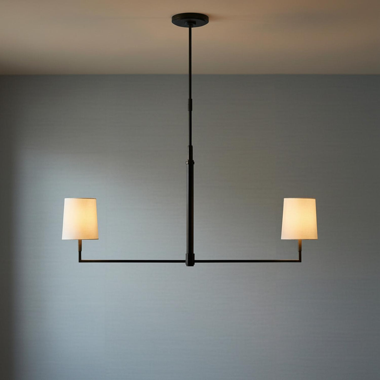 Andrew Linear Pendant 50", Aged Iron