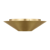 Belvin LED Flush Mount 12", Modern Brass
