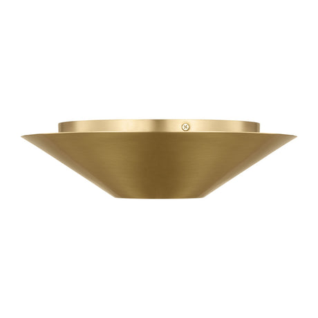 Belvin LED Flush Mount 12", Modern Brass