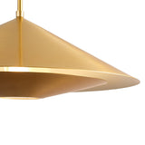 Belvin Large Pendant 24", Modern Brass