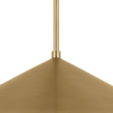 Belvin Large Pendant 24", Modern Brass