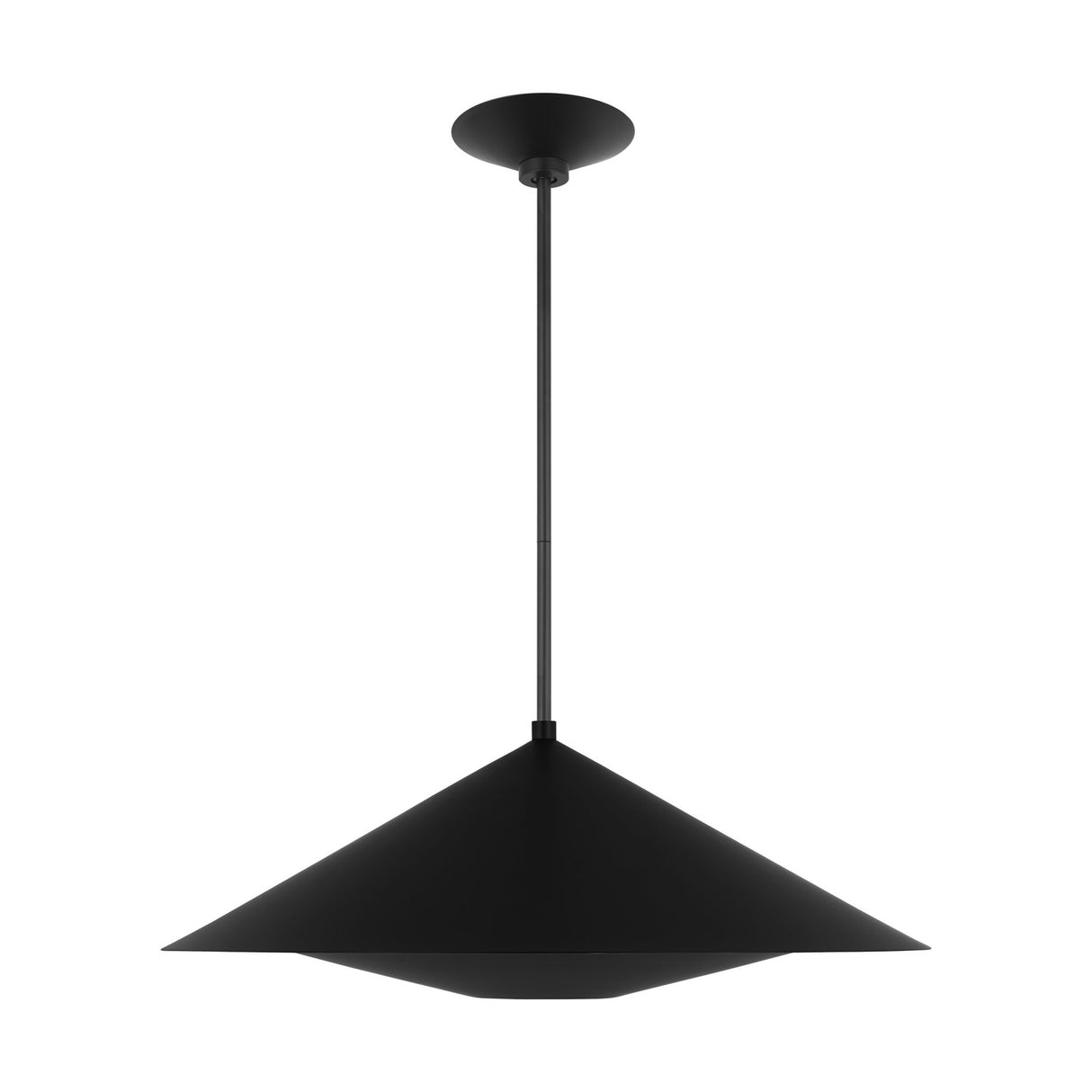 Belvin Large Pendant 24", Matte Black