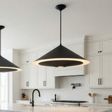 Belvin Extra Large Pendant 36" for Modern home with White Siding