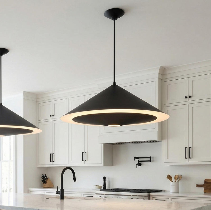 Belvin Extra Large Pendant 36", Matte Black
