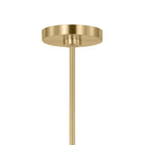 Anise 5 Light Chandelier 30", Satin Brass