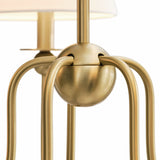 Anise 6 Light Chandelier 36", Satin Brass