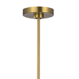 Veya 12 Light Chandelier 44", Modern Brass and Milk Glass