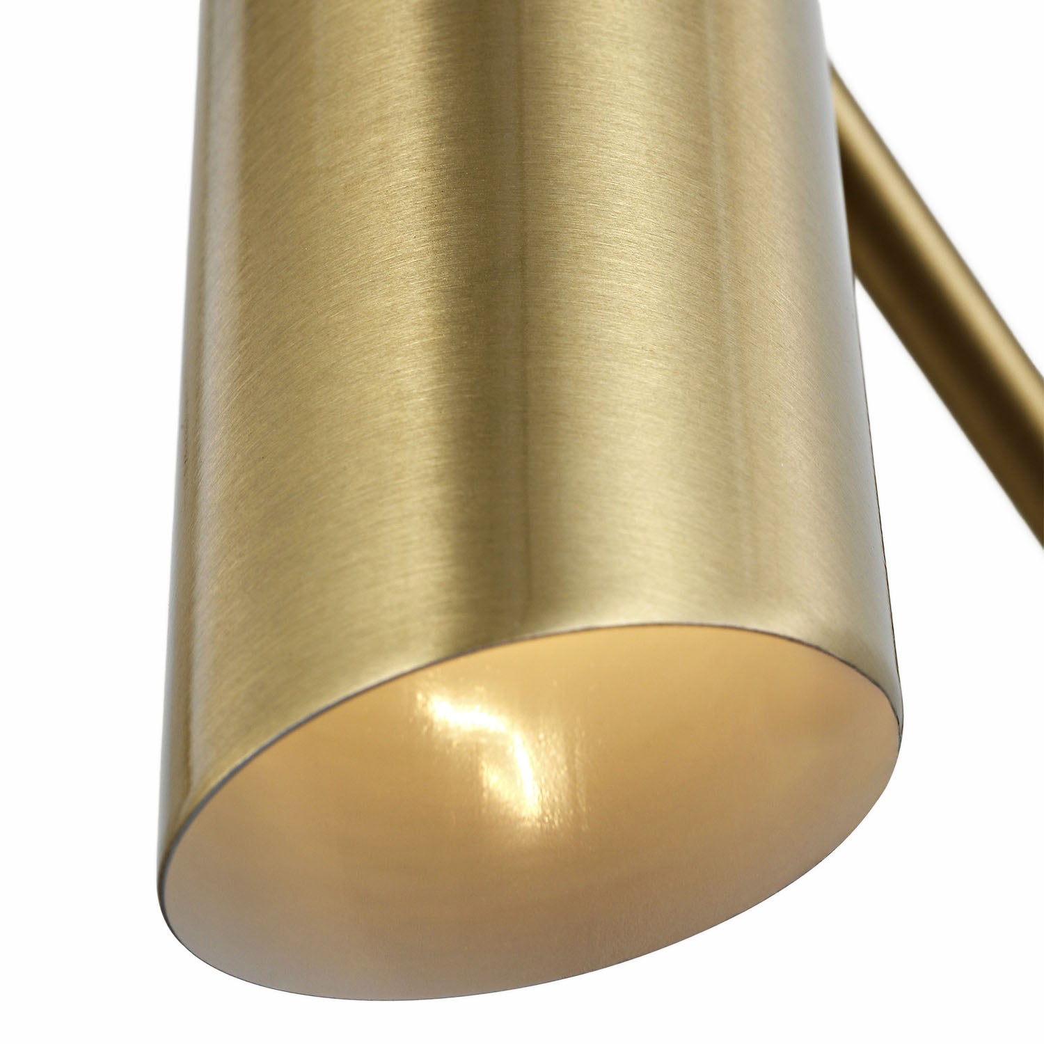 Nilo Adjustable One Arm Wall Light, Satin Brass