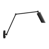 Nilo Adjustable Two Arm Wall Light, Matte Black