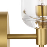 Emrys Wall Sconce 9", Modern Brass