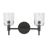 Emrys 2 Light Vanity, Aged Iron