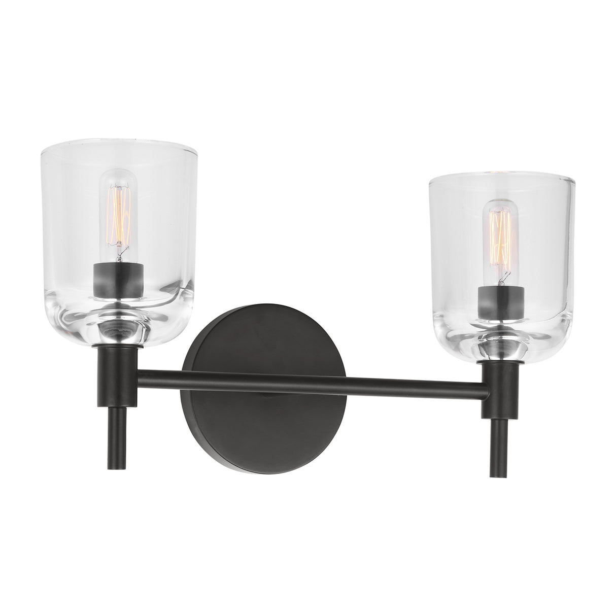 Emrys 2 Light Vanity, Aged Iron