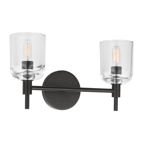 Emrys 2 Light Vanity, Aged Iron