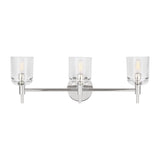 Emrys 3 Light Vanity, Polished Nickel