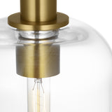 Emrys Pendant 8", Modern Brass