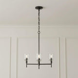 Emrys 3 Light Chandelier 24", Aged Iron