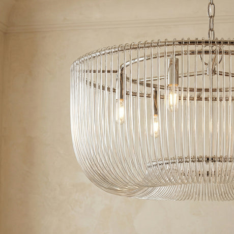 Amir Medium Chandelier 28" for Modern home with Beige Textured Walls