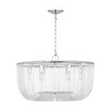 Amir Medium Chandelier 28", Polished Nickel