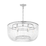 Amir Medium Chandelier 28", Polished Nickel