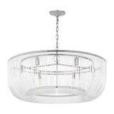 Amir Large Chandelier 36", Polished Nickel