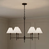 Bryson 6 Light Chandelier 36" for Transitional home with Beige Walls