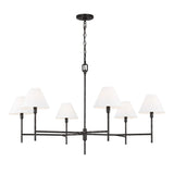 Bryson 6 Light Chandelier 48", Aged Iron