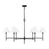 Bryson 6 Light Chandelier 48", Aged Iron