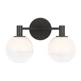 Merrick 2 Light Vanity, Aged Iron