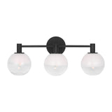 Merrick 3 Light Vanity, Aged Iron