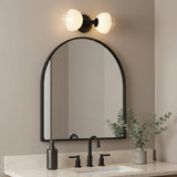 Merrick 2 Light Wall Sconce 15", Aged Iron