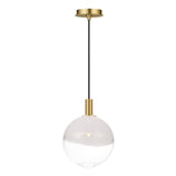 Merrick Pendant 8", Modern Brass