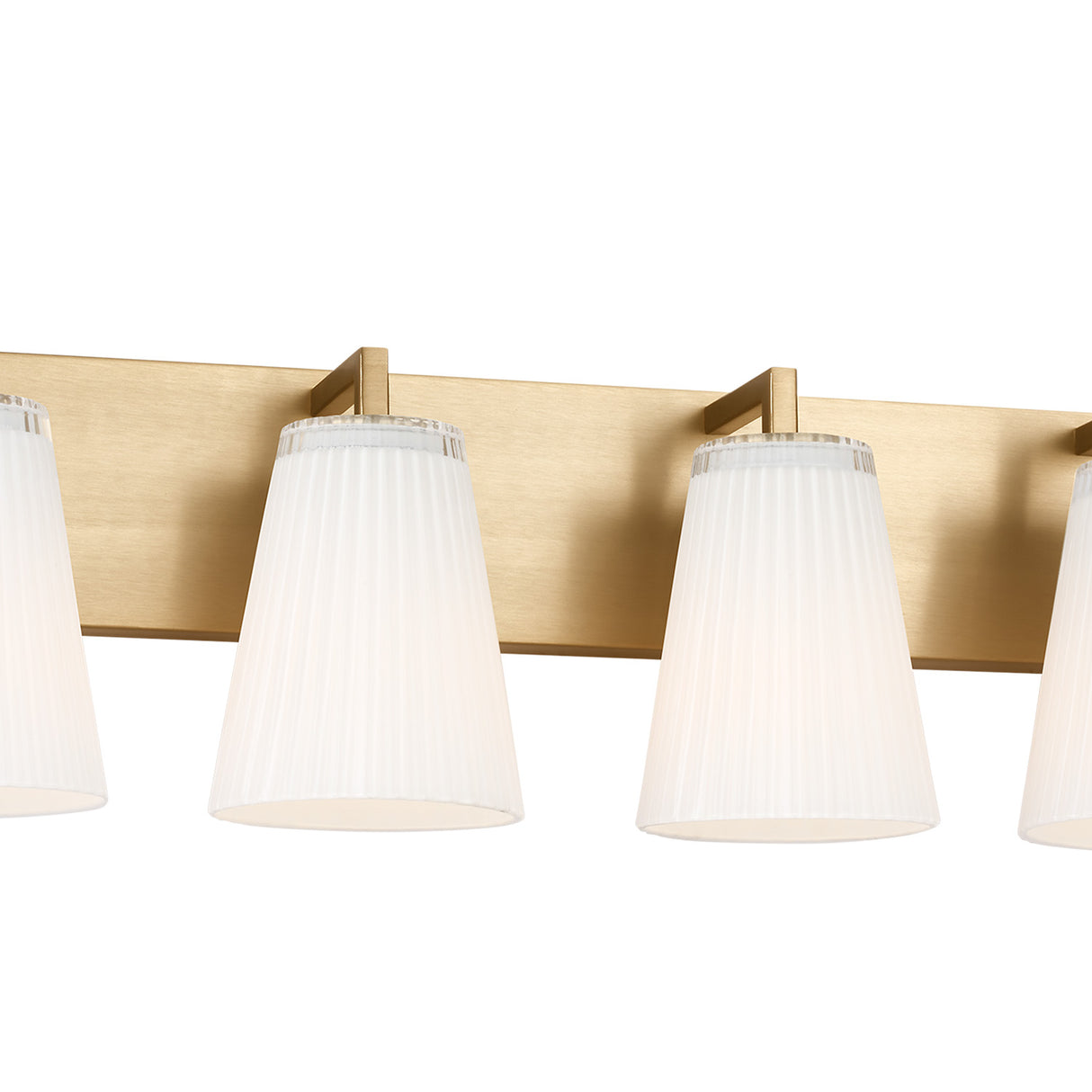 Margot 4 Light Vanity, Satin Brass