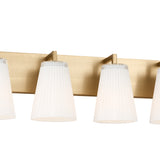Margot 4 Light Vanity, Satin Brass