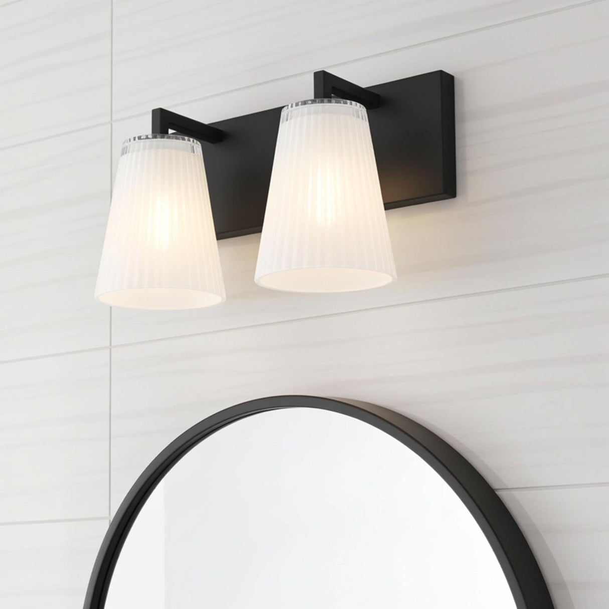Margot 2 Light Vanity, Matte Black
