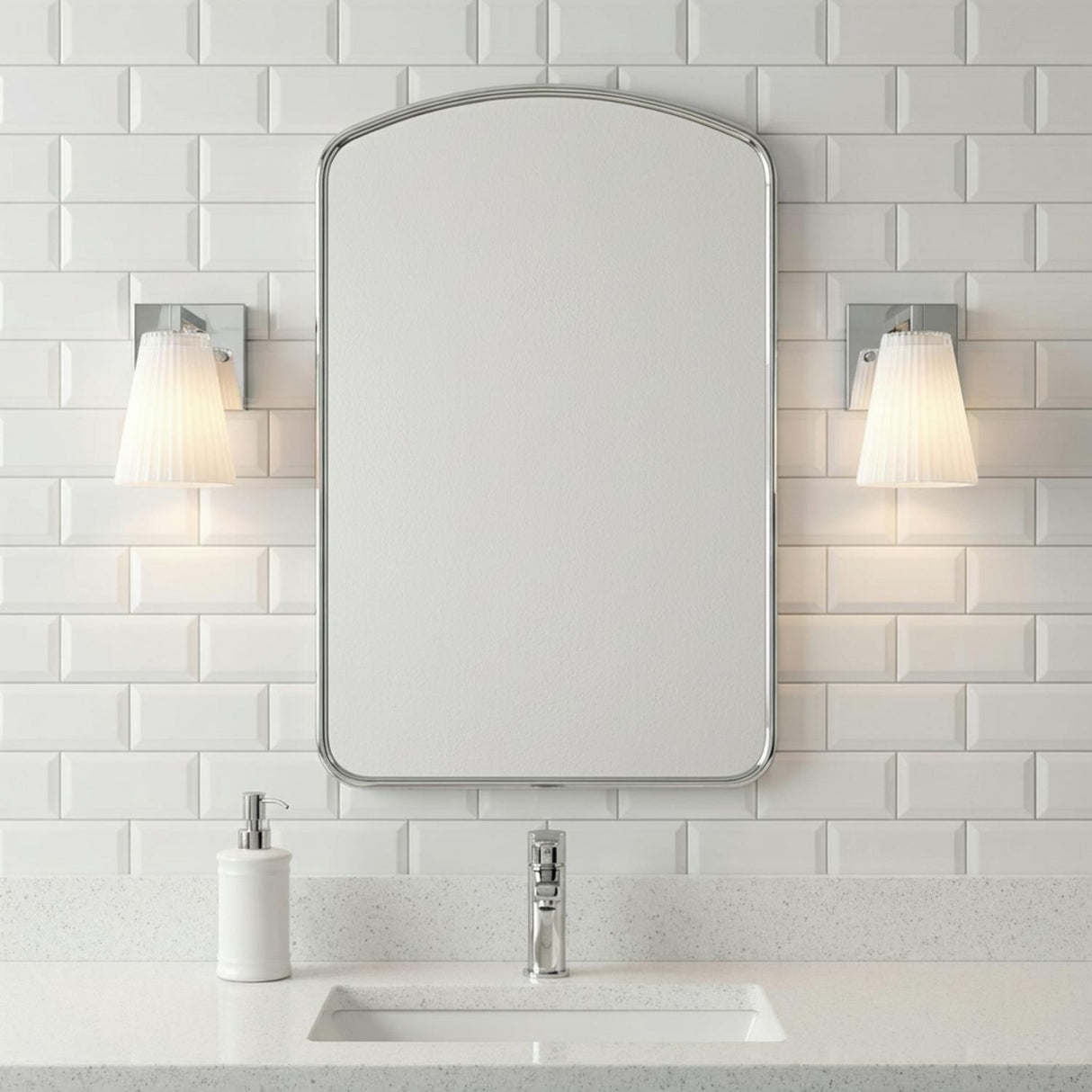 Margot Wall Sconce 8", Chrome