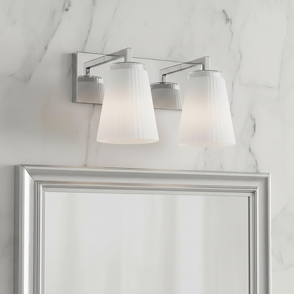 Margot 2 Light Vanity, Chrome