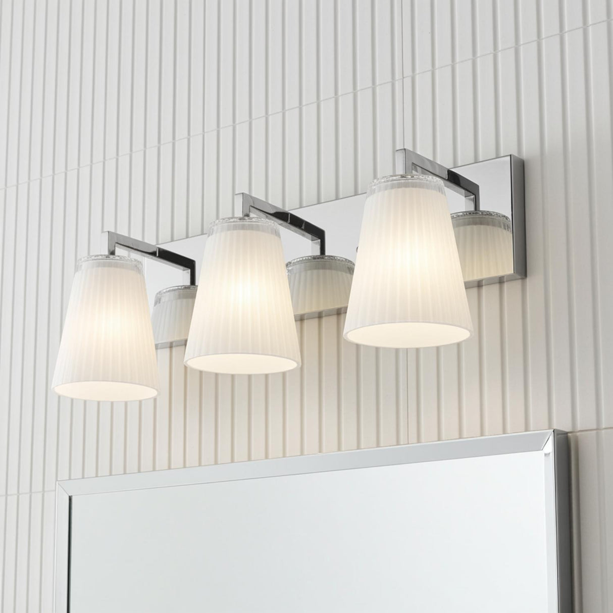 Margot 3 Light Vanity, Chrome