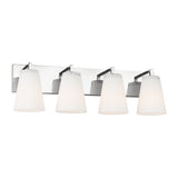 Margot 4 Light Vanity, Chrome