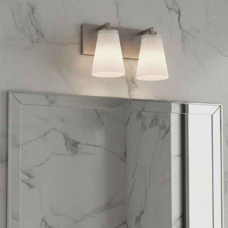 Margot 2 Light Vanity, Brushed Nickel