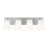 Margot 4 Light Vanity, Brushed Nickel