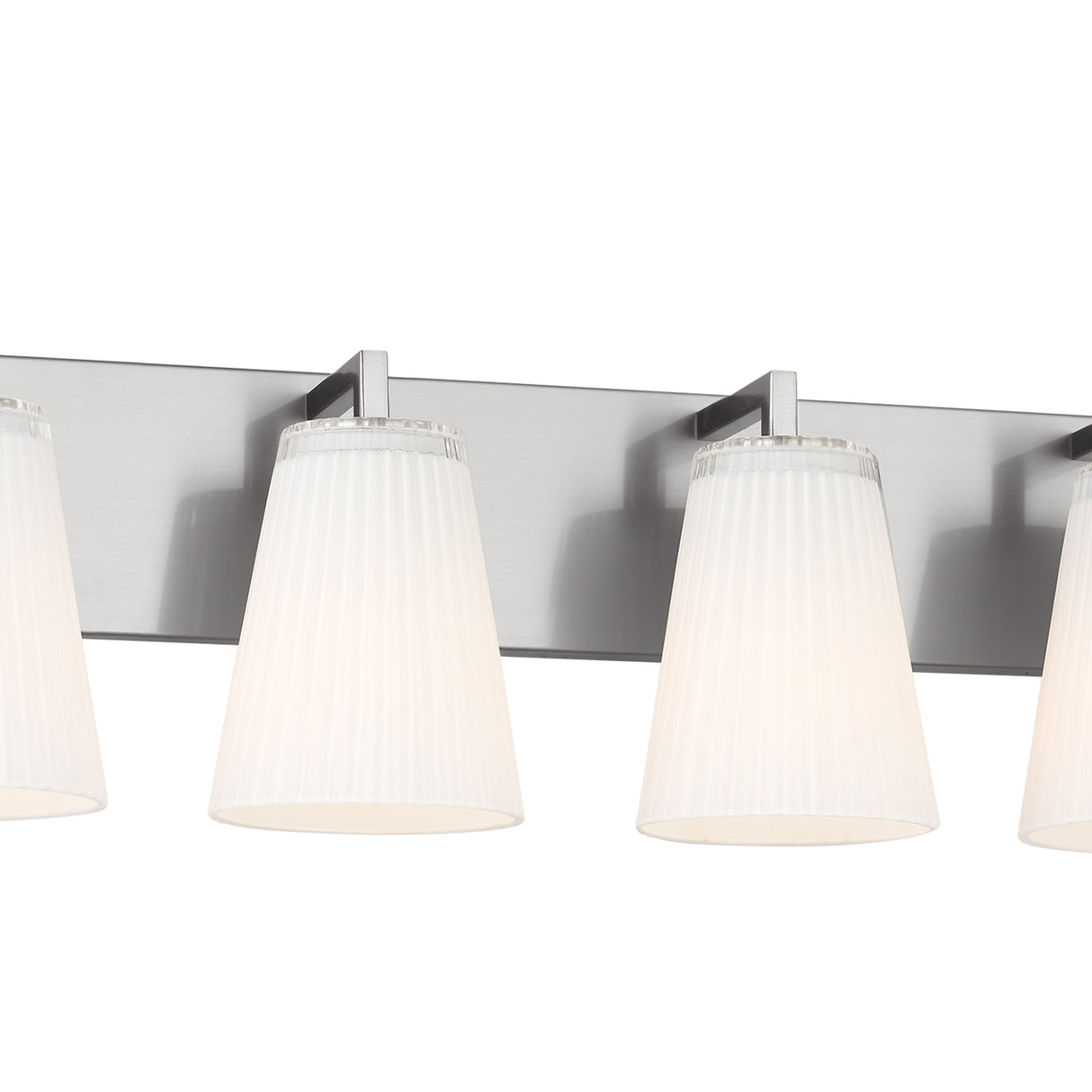 Margot 4 Light Vanity, Brushed Nickel