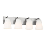 Margot 4 Light Vanity, Brushed Nickel