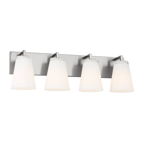 Margot 4 Light Vanity, Brushed Nickel