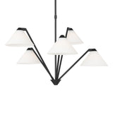 Odalyn 5 Light Chandelier 31, Matte Black
