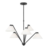 Odalyn 5 Light Chandelier 31, Matte Black