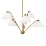 Odalyn 5 Light Chandelier 31, Satin Brass