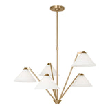 Odalyn 5 Light Chandelier 31, Satin Brass