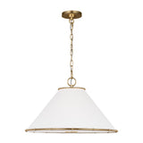 Gael Medium Pendant 22", Gilded Brass